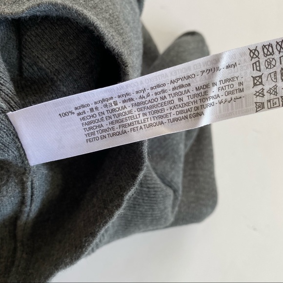 ZARA Hooded Crop Kangaroo Sweatshirt Hoodie M - Picture 12 of 15